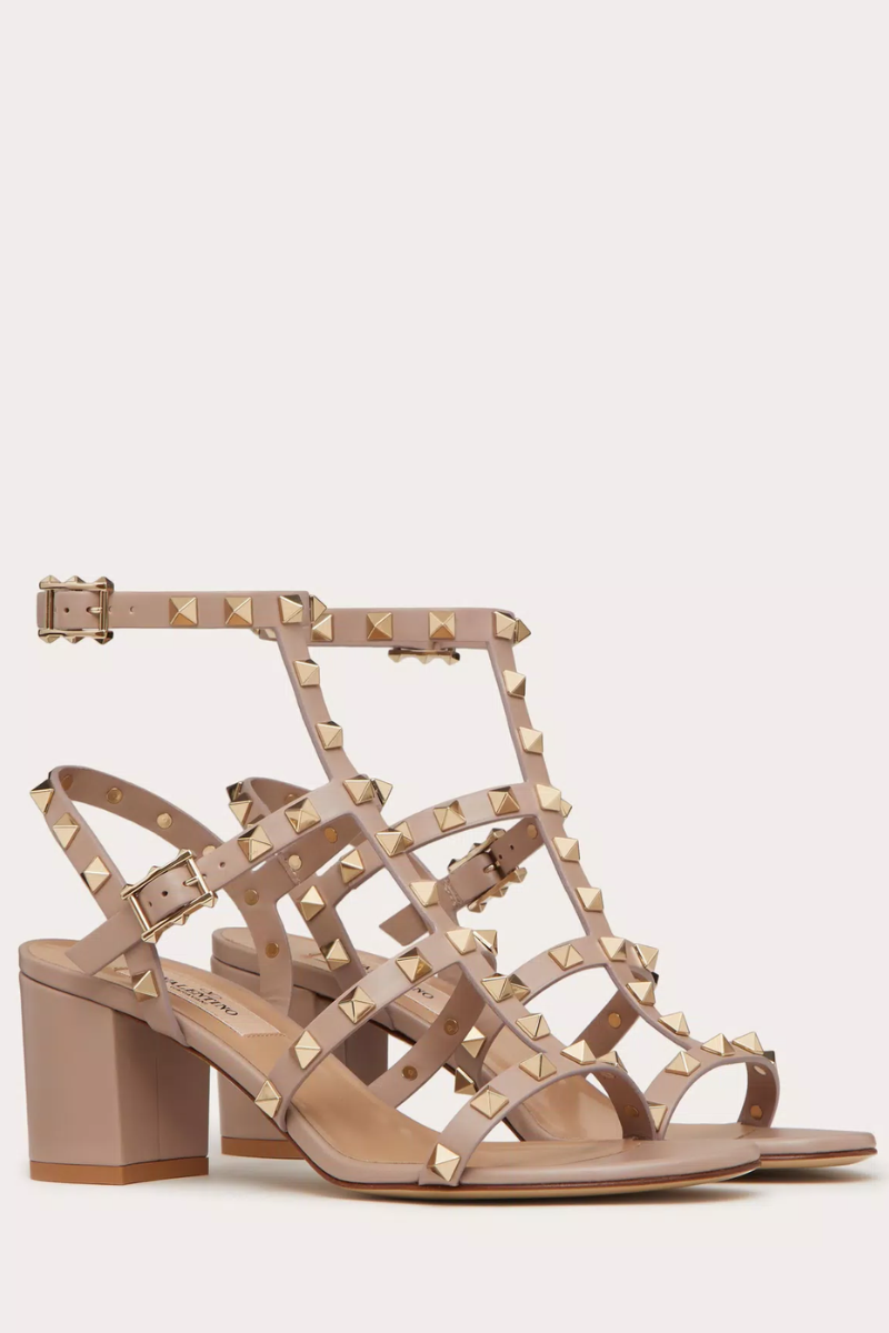 Rockstud Ankle Strap Sandal-VALENTINO Garavani-Boyds Philadelphia