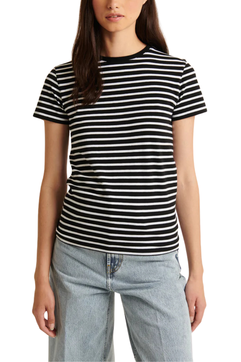 Stretch Slim Striped T-Shirt-Patrick Assaraf-Boyds Philadelphia