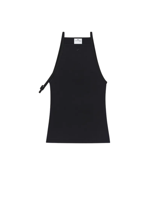 Buckle 90'S Rib Tank Top-Courrèges-Boyds Philadelphia