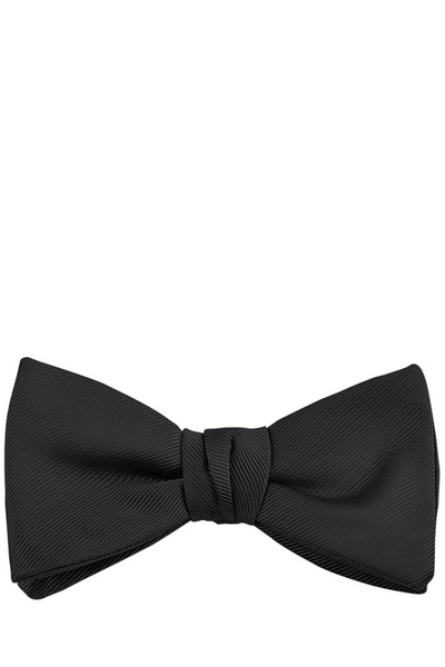トップス Bow tie l / BLACK SHISHIKUI Solid Ribbed Bowtie by Dion