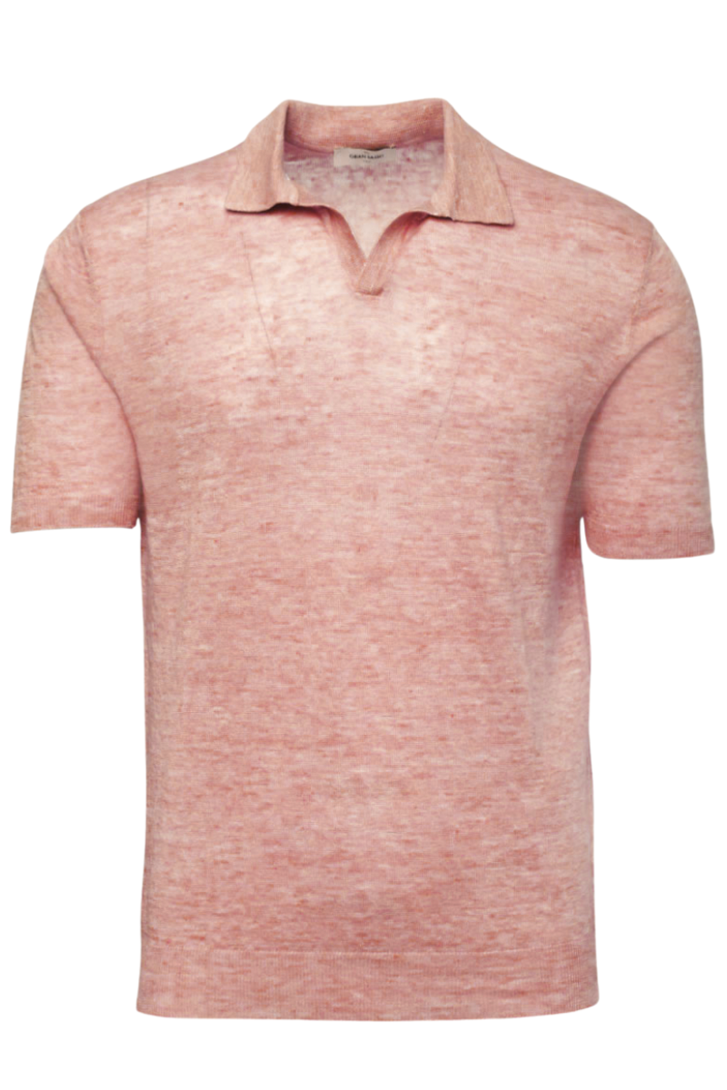 Linen Mélange Polo-Gran Sasso-Boyds Philadelphia