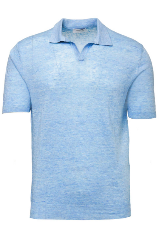 Linen Mélange Polo-Gran Sasso-Boyds Philadelphia