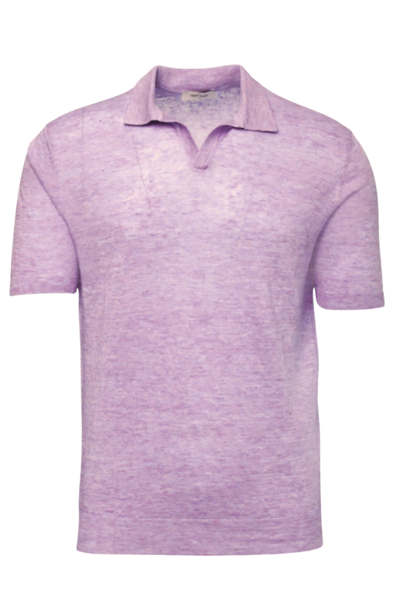 Linen Mélange Polo-Gran Sasso-Boyds Philadelphia