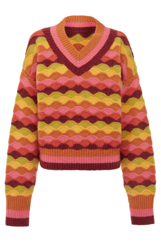 Rocco V-Neck Sweater-ALEMAIS-Boyds Philadelphia