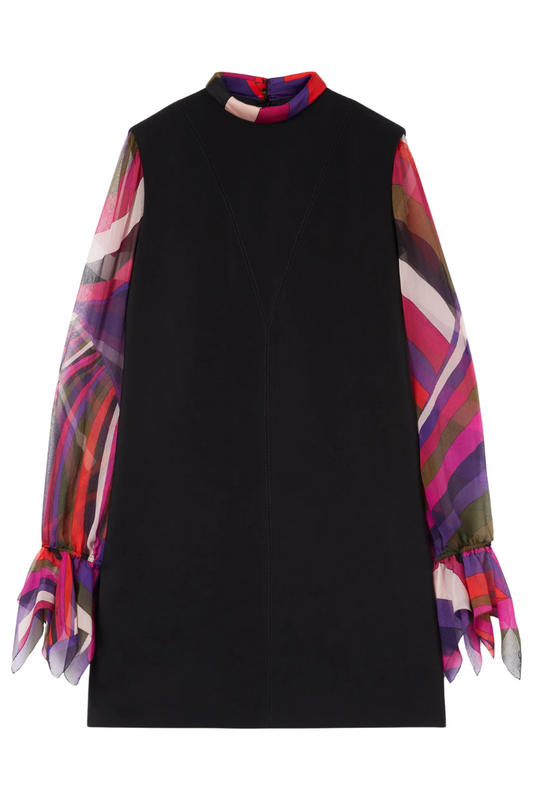 Printed Sleeve Sheath Dress-PUCCI-Boyds Philadelphia