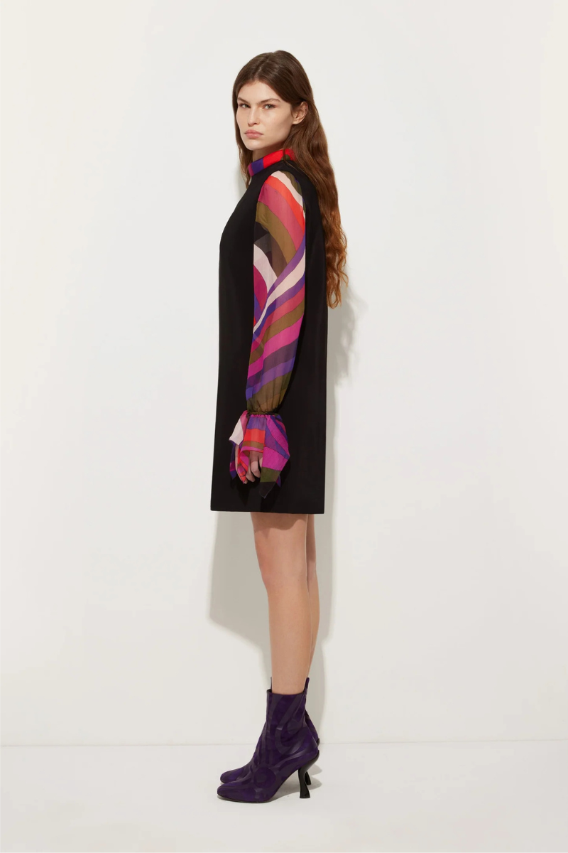 Printed Sleeve Sheath Dress-PUCCI-Boyds Philadelphia