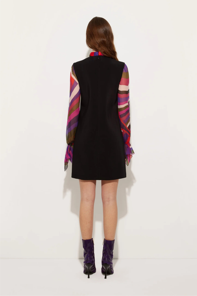 Printed Sleeve Sheath Dress-PUCCI-Boyds Philadelphia