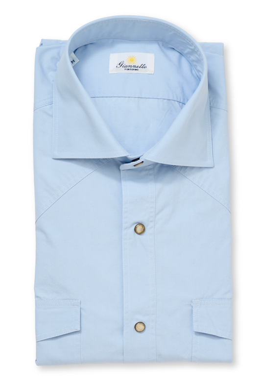 Poplin Western Shirt-Giannetto Portofino-Boyds Philadelphia