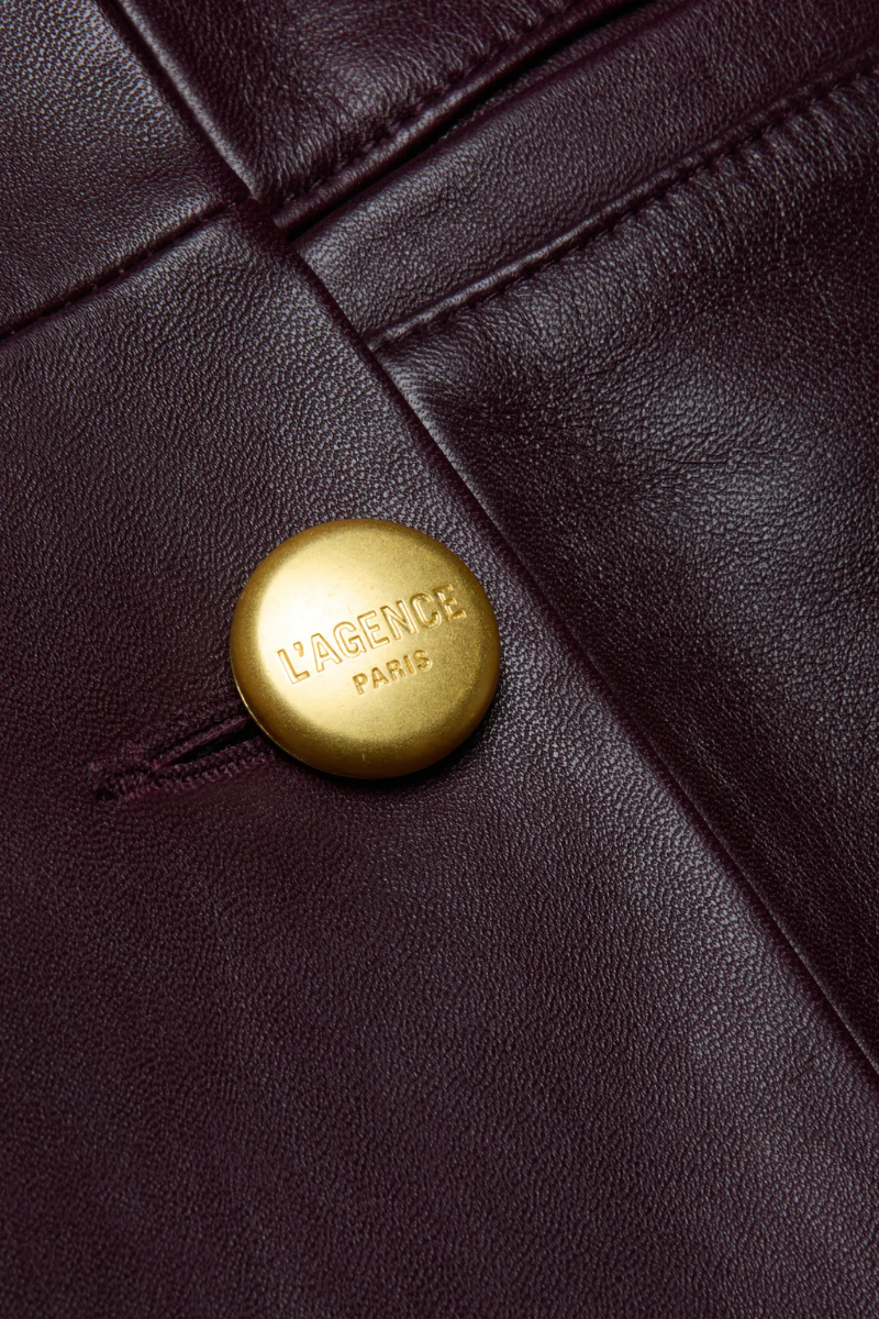 Tora Leather Blazer Dress-L'AGENCE-Boyds Philadelphia