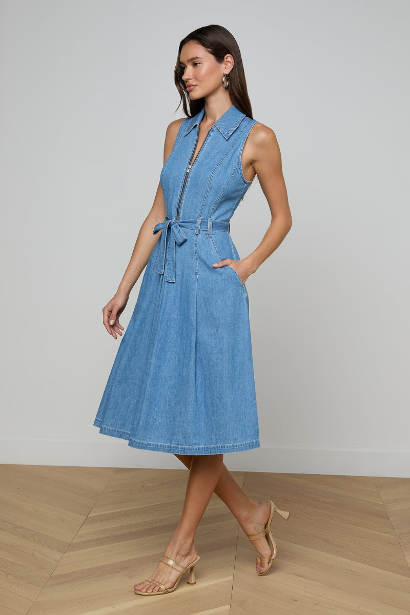 Kieran Shirt Dress-L'AGENCE-Boyds Philadelphia
