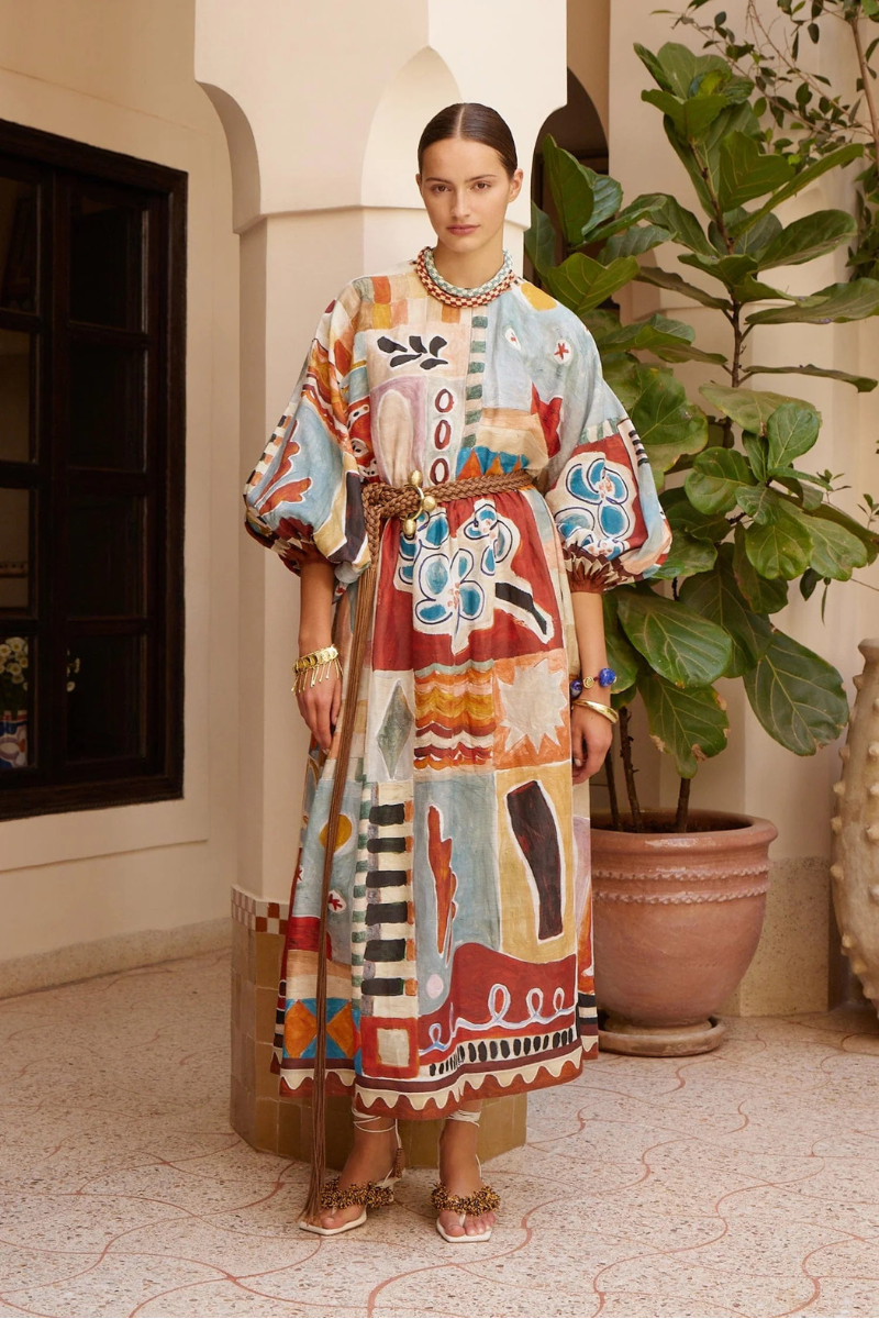 Michelle Midi Dress-ALEMAIS-Boyds Philadelphia