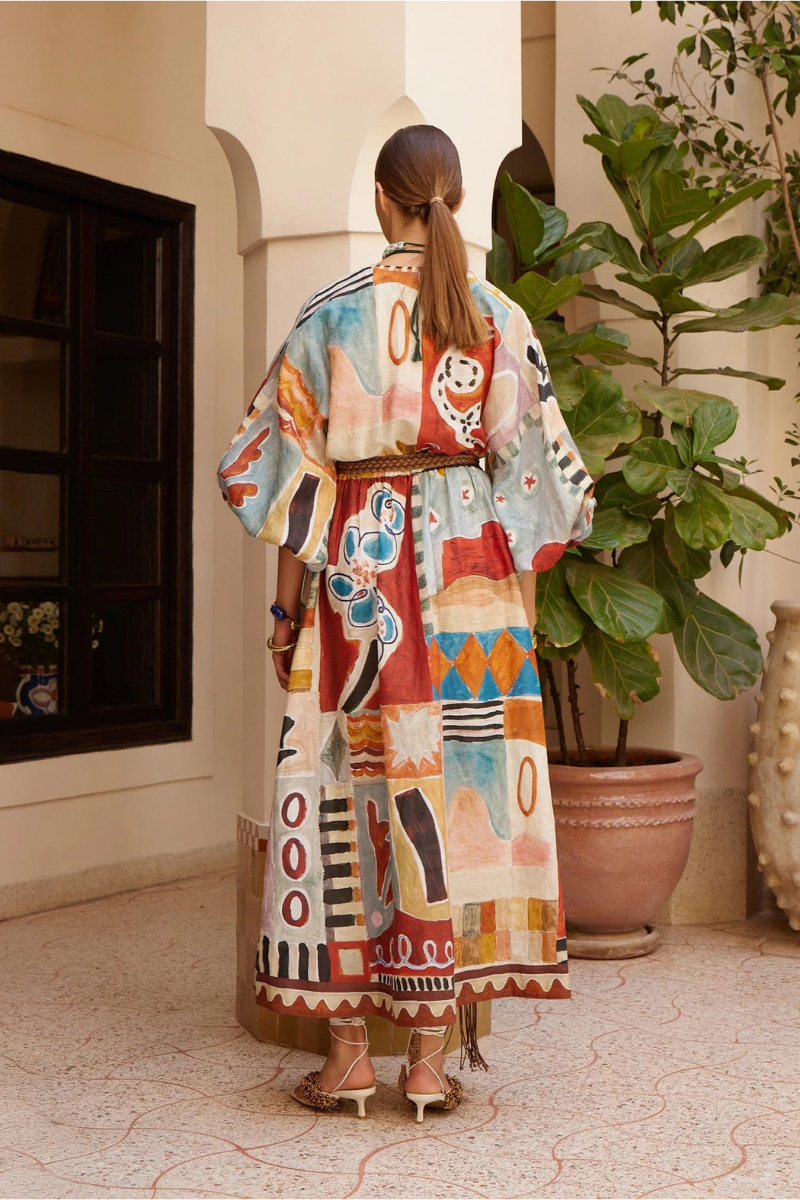 Michelle Midi Dress-ALEMAIS-Boyds Philadelphia