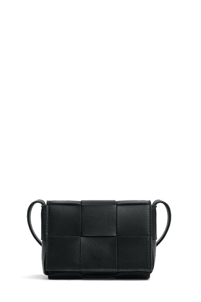 Bottega Veneta - The Chain Padded Cassette Black Leather Bag