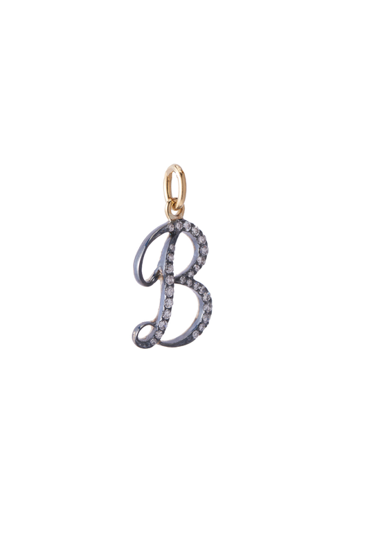 Initial B Pendant Necklace-Sylva & Cie-Boyds Philadelphia