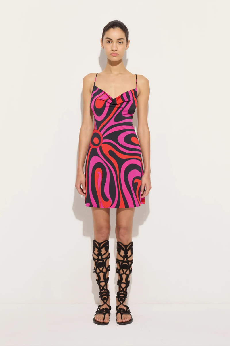 Marmo Print Short Dress-PUCCI-Boyds Philadelphia