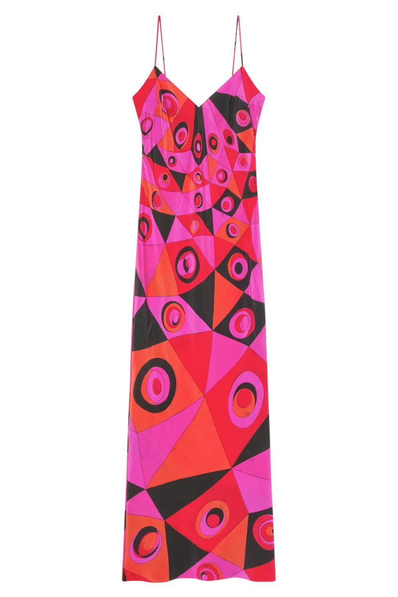 Occhi Print Silk Dress-PUCCI-Boyds Philadelphia