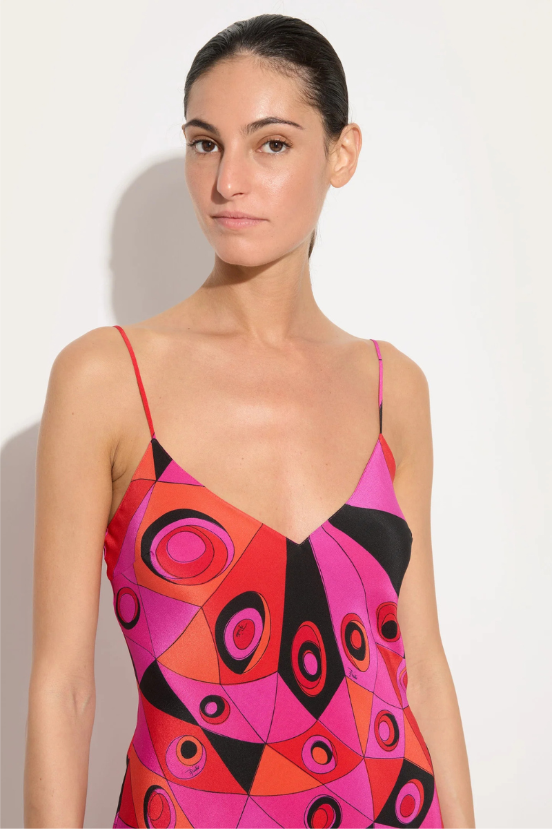 Occhi Print Silk Dress-PUCCI-Boyds Philadelphia