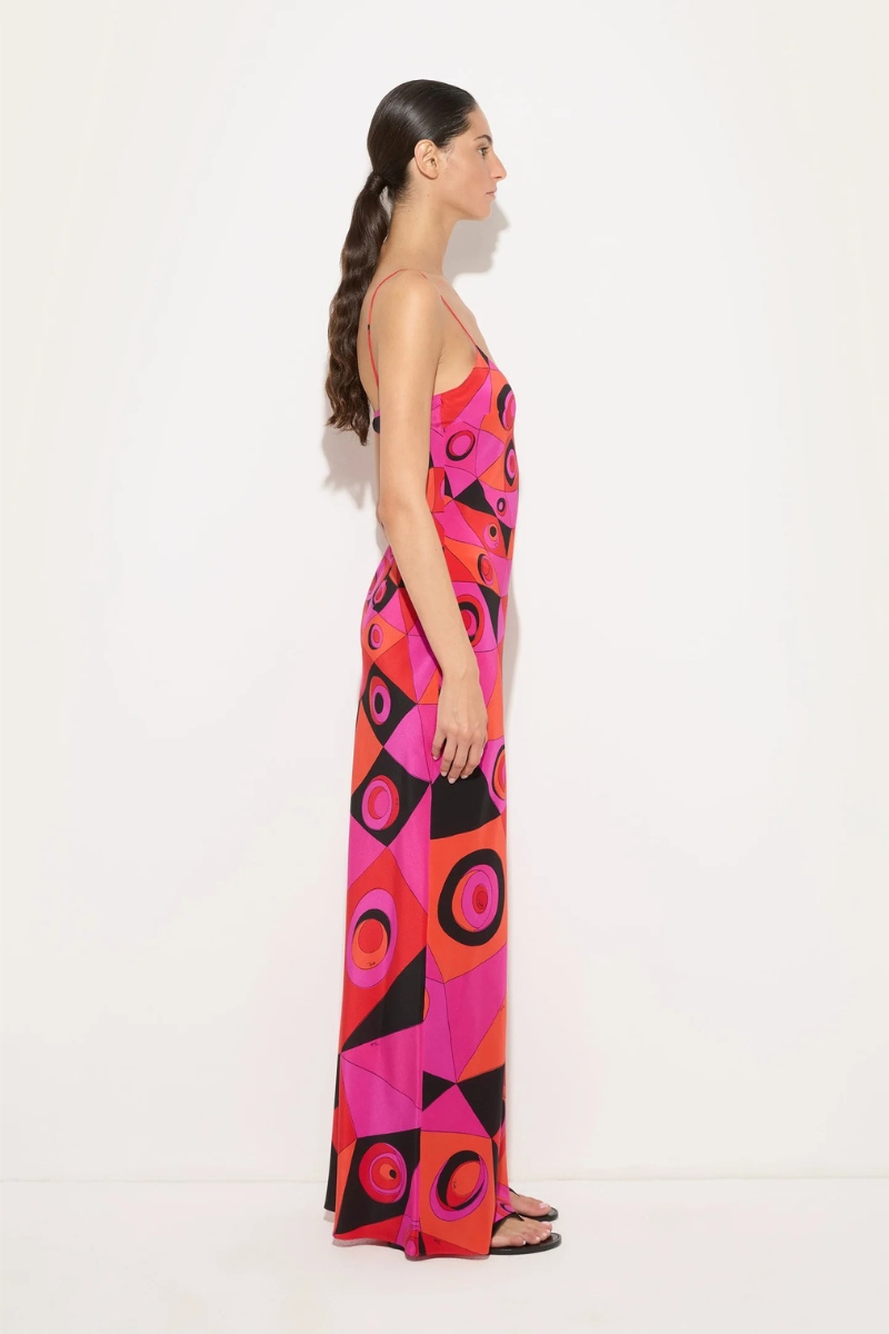 Occhi Print Silk Dress-PUCCI-Boyds Philadelphia