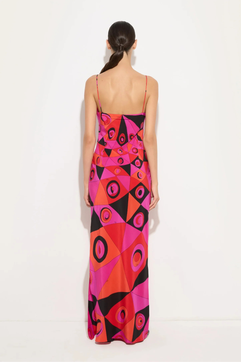 Occhi Print Silk Dress-PUCCI-Boyds Philadelphia
