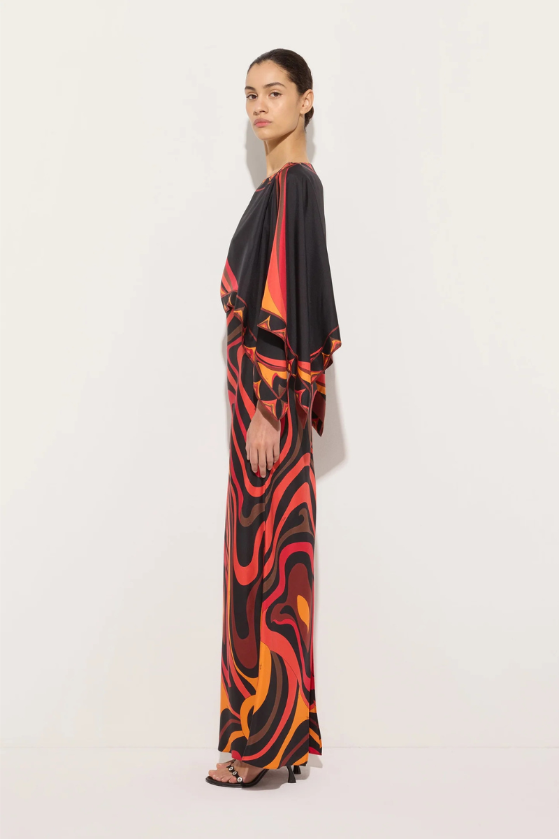 Marmo Print Cape Dress-PUCCI-Boyds Philadelphia