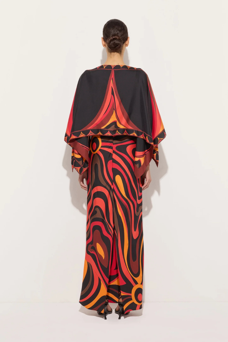 Marmo Print Cape Dress-PUCCI-Boyds Philadelphia