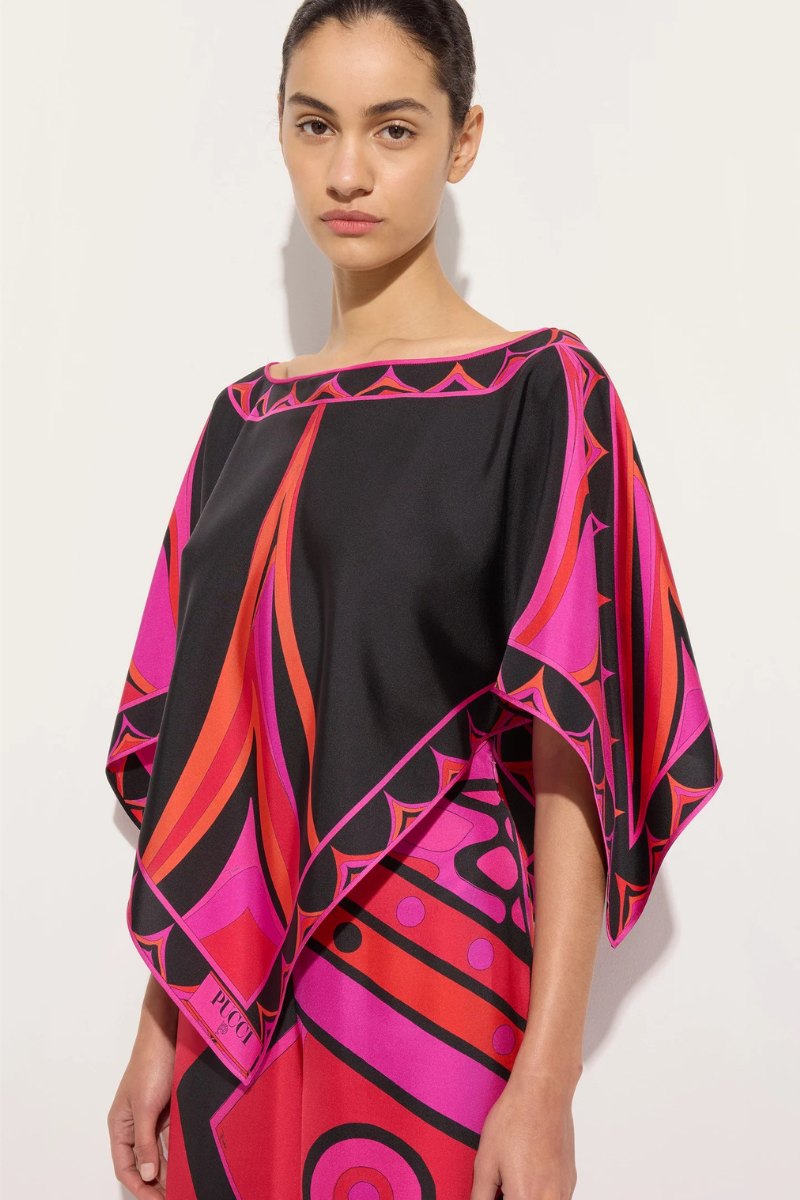 Fari Print Kaftan Top-PUCCI-Boyds Philadelphia