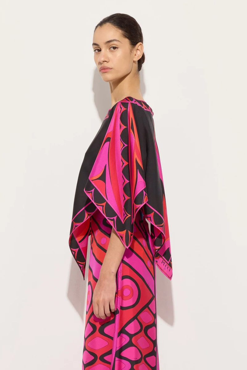 Fari Print Kaftan Top-PUCCI-Boyds Philadelphia