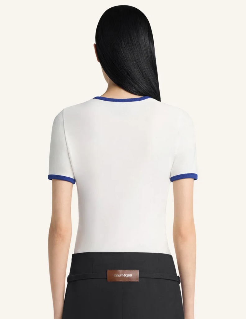 Courreges Signature Contrast T-shirt-Courrèges-Boyds Philadelphia