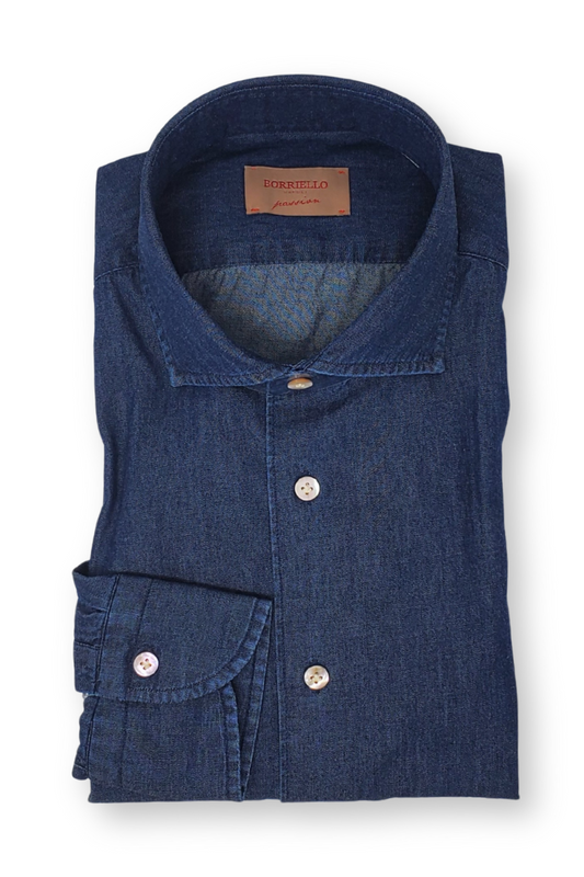 Dark Denim Sport Shirt-Borriello-Boyds Philadelphia