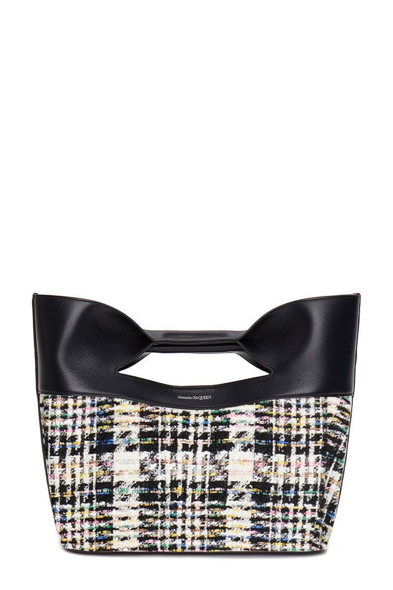 Miu Miu Bow Clutch Black Patent Leather-Trim Velvet Mini Crossbody Bag