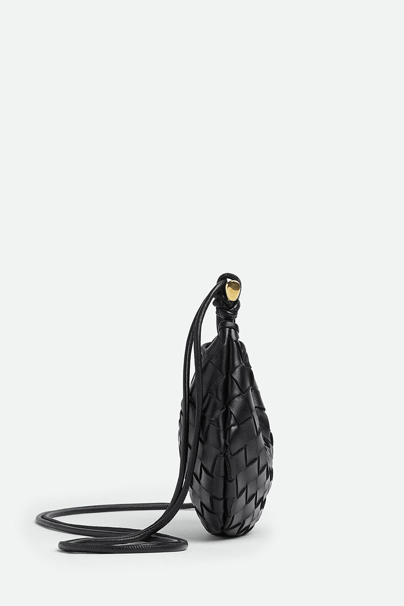 Bottega Veneta - Sardine Intrecciato-leather Cross-body Bag - Mens - Black