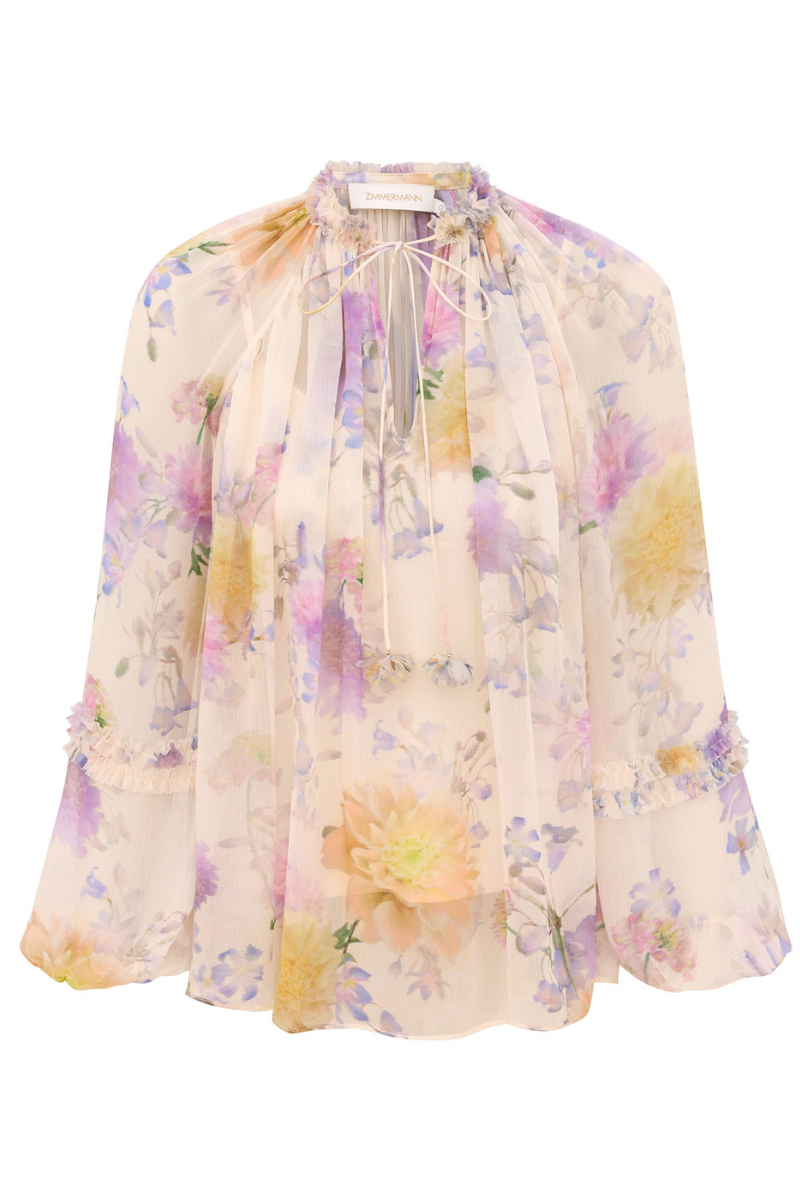 Luna Ruffle Billow Blouse-ZIMMERMANN-Boyds Philadelphia