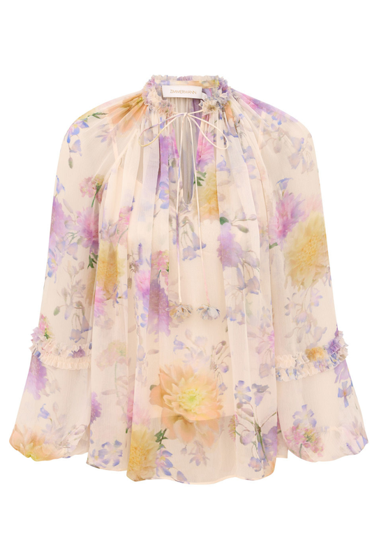 Luna Ruffle Billow Blouse-ZIMMERMANN-Boyds Philadelphia