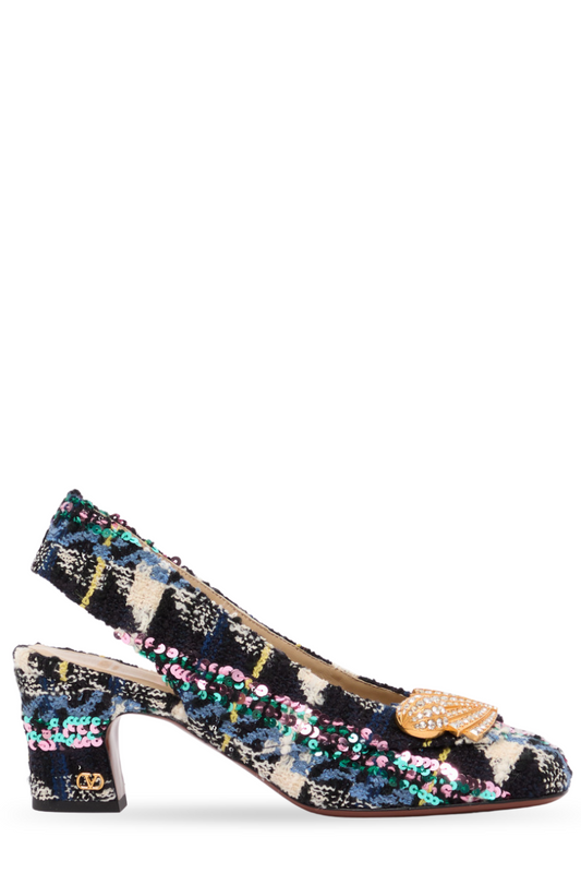 Adamantine Slingback Pumps-VALENTINO Garavani-Boyds Philadelphia