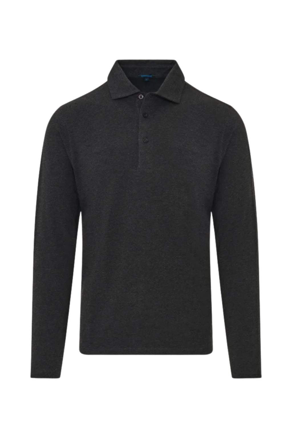 Pima Cotton Stretch Long Sleeve Polo-Patrick Assaraf-Boyds Philadelphia