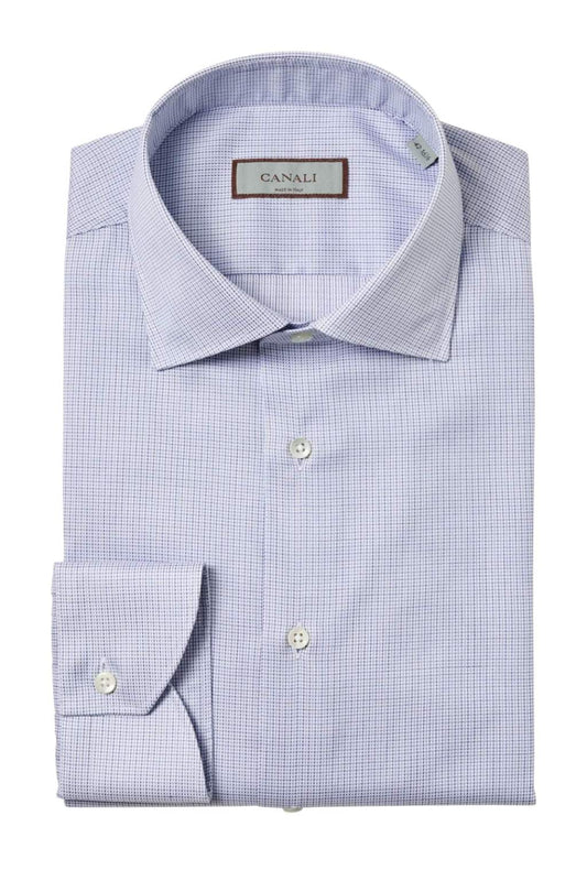 Micro-Plaid Regular-Fit Shirt-Canali-Boyds Philadelphia