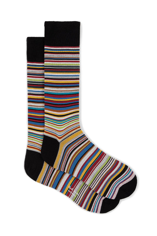 Signature Stripe Silk-Blend Socks-Paul Smith-Boyds Philadelphia