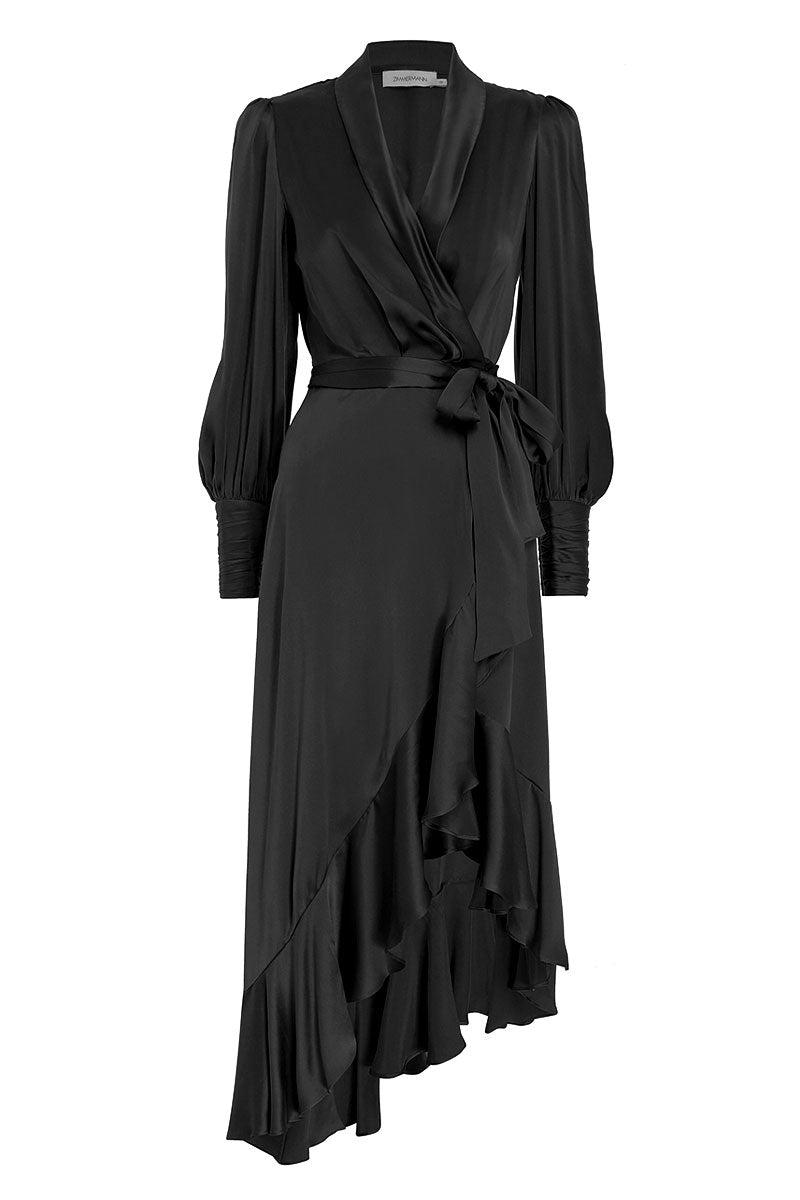 Silk Wrap Midi Dress-ZIMMERMANN-Boyds Philadelphia