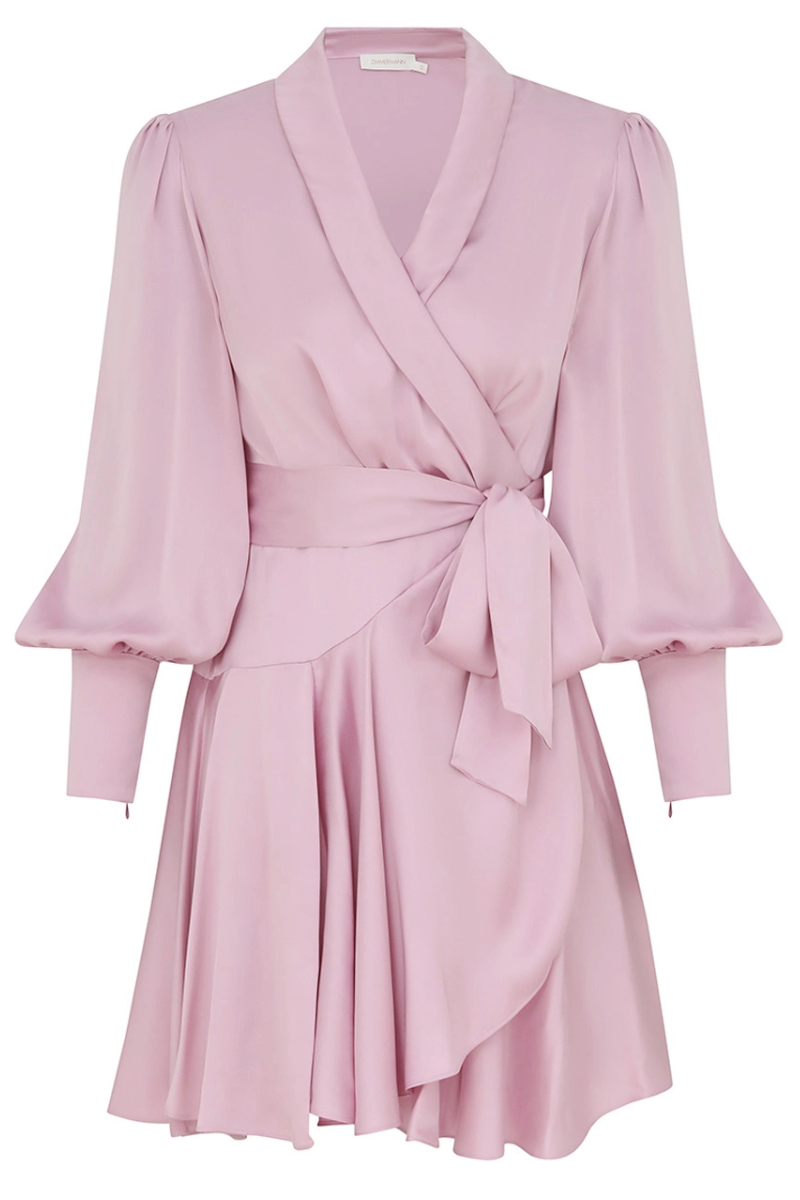 Silk Wrap Mini Dress-ZIMMERMANN-Boyds Philadelphia