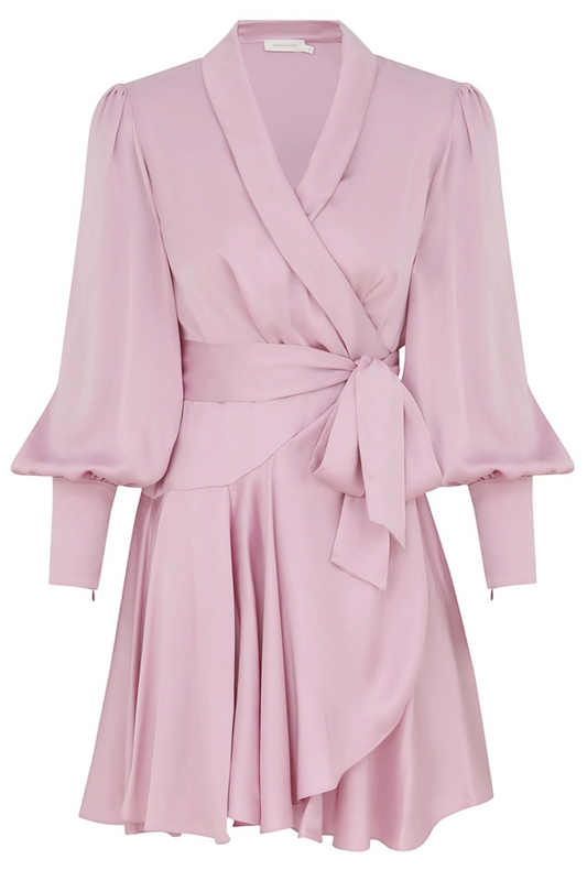 Silk Wrap Mini Dress-ZIMMERMANN-Boyds Philadelphia