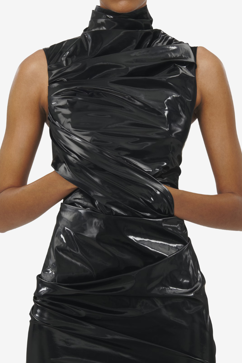 Laminated Jersey Dress-Alexander McQueen-Boyds Philadelphia