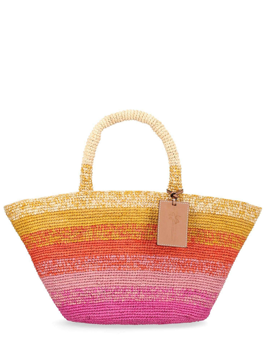 Multicolor Raffia Panier Tote Bag-Manebí-Boyds Philadelphia