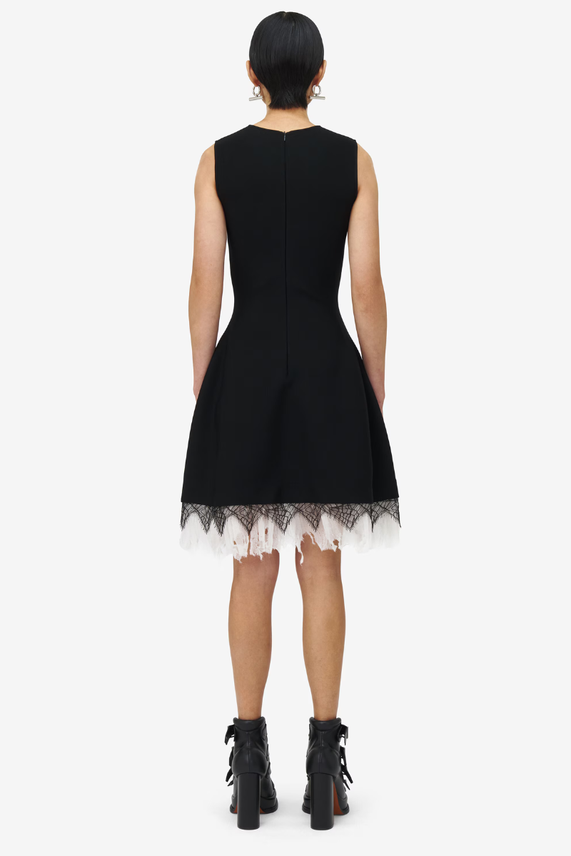 Cobweb Lace Knit Dress-Alexander McQueen-Boyds Philadelphia
