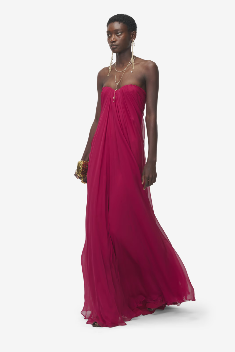 alexander mcqueen evening dresses Bustier Evening Dress by Alexander McQueen