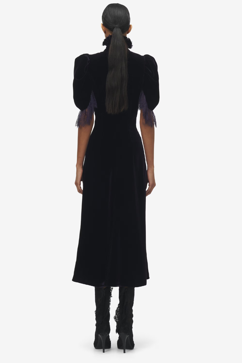 Fluid Velvet Evening Dress-Alexander McQueen-Boyds Philadelphia