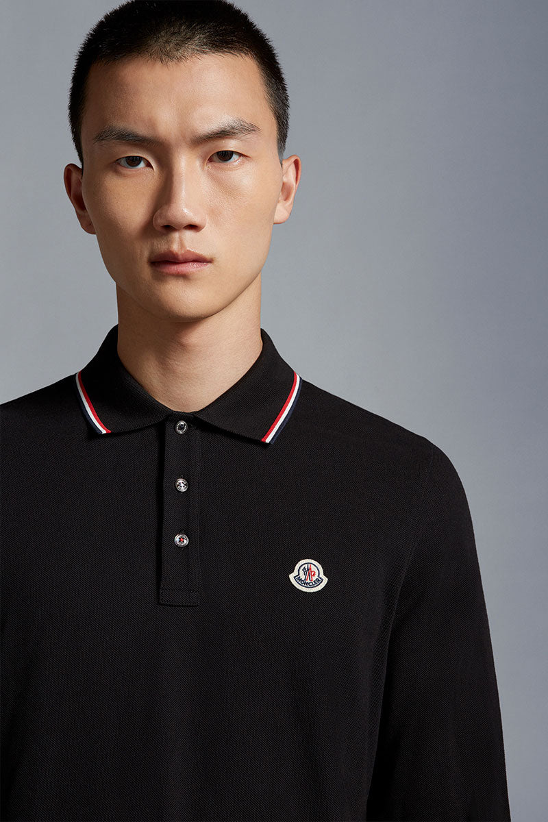 Long Sleeve Polo Shirt-Moncler-Boyds Philadelphia