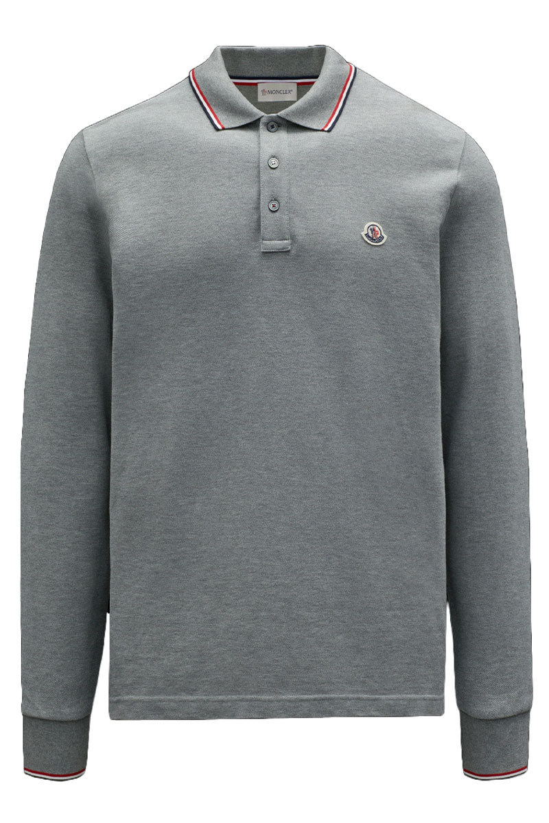 Long Sleeve Polo Shirt-Moncler-Boyds Philadelphia