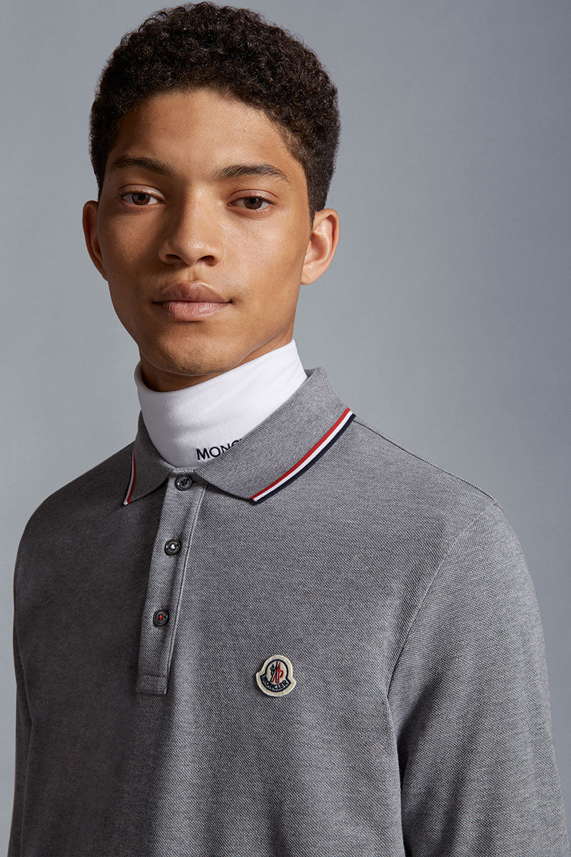 Long Sleeve Polo Shirt-Moncler-Boyds Philadelphia