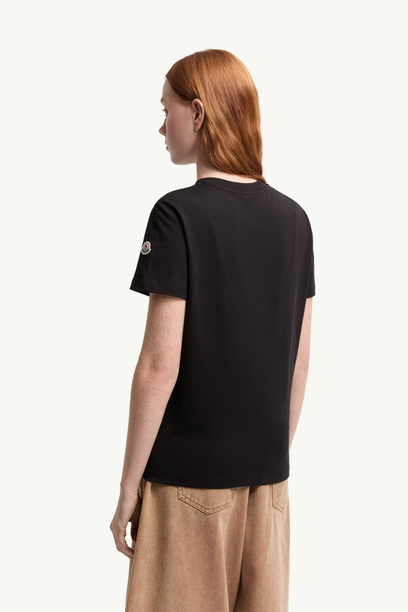 Embroidered Tonal Logo T-Shirt-Moncler-Boyds Philadelphia