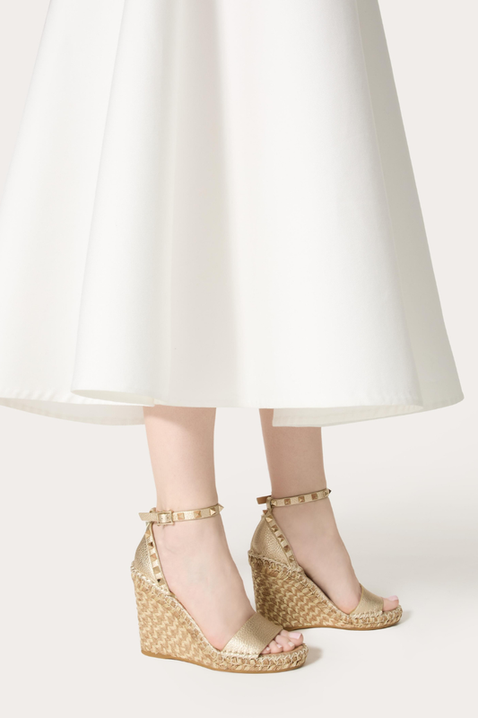 Rockstud Double Wedge Sandal-VALENTINO Garavani-Boyds Philadelphia
